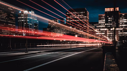 Road at night representing rapid emergency response